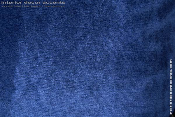 Stunning Donghia blue plush velvet for backing decorative pillows for modern, transitional, traditional and contemporary interior design and timeless home decor accents