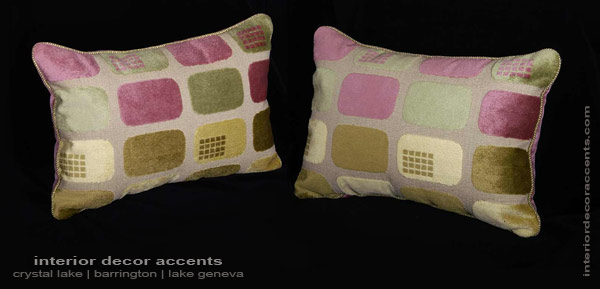 Lee Jofa mod decorative designer pillows with kravet velvet for contemporary and mid century modern home decor accents