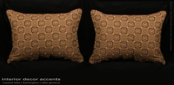 elegant stroheim medalion brocade decorative designer pillows with italian linen strie kravet couture velvet for contemporary transitional and traditional interior design and luxury home decor accents