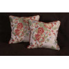 Custom Accent Pillows - Lee Jofa Camille Lampas in Meadow