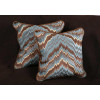 Belgian Velvet Flame Stitch - Kravet Velvet Luxury Designer Pillows