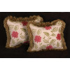 Kravet Chenille Brocade and Robert Allen Velvet Decorative Pillows