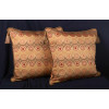 Modern Woven Circles Brunschwig and Fils Velvet Designer Pillows