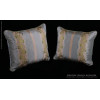 Pure Silk Lisere - Lee Jofa Velvet Decorative Pillows in Blue