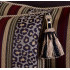 Custom Made Decorative Pillows in Leopardo Stripe Brocade