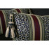 Custom Made Decorative Pillows in Leopardo Stripe Brocade