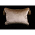 Silk Lampas in Gold with Lee Jofa Velvet - Designer Pillows