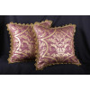 Scalamandre Fortuny Style Print - Lee Jofa Velvet 24 Inch Pillows