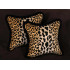 Stroheim Leopard Print Velvet 20 in Decorative Designer Pillows
